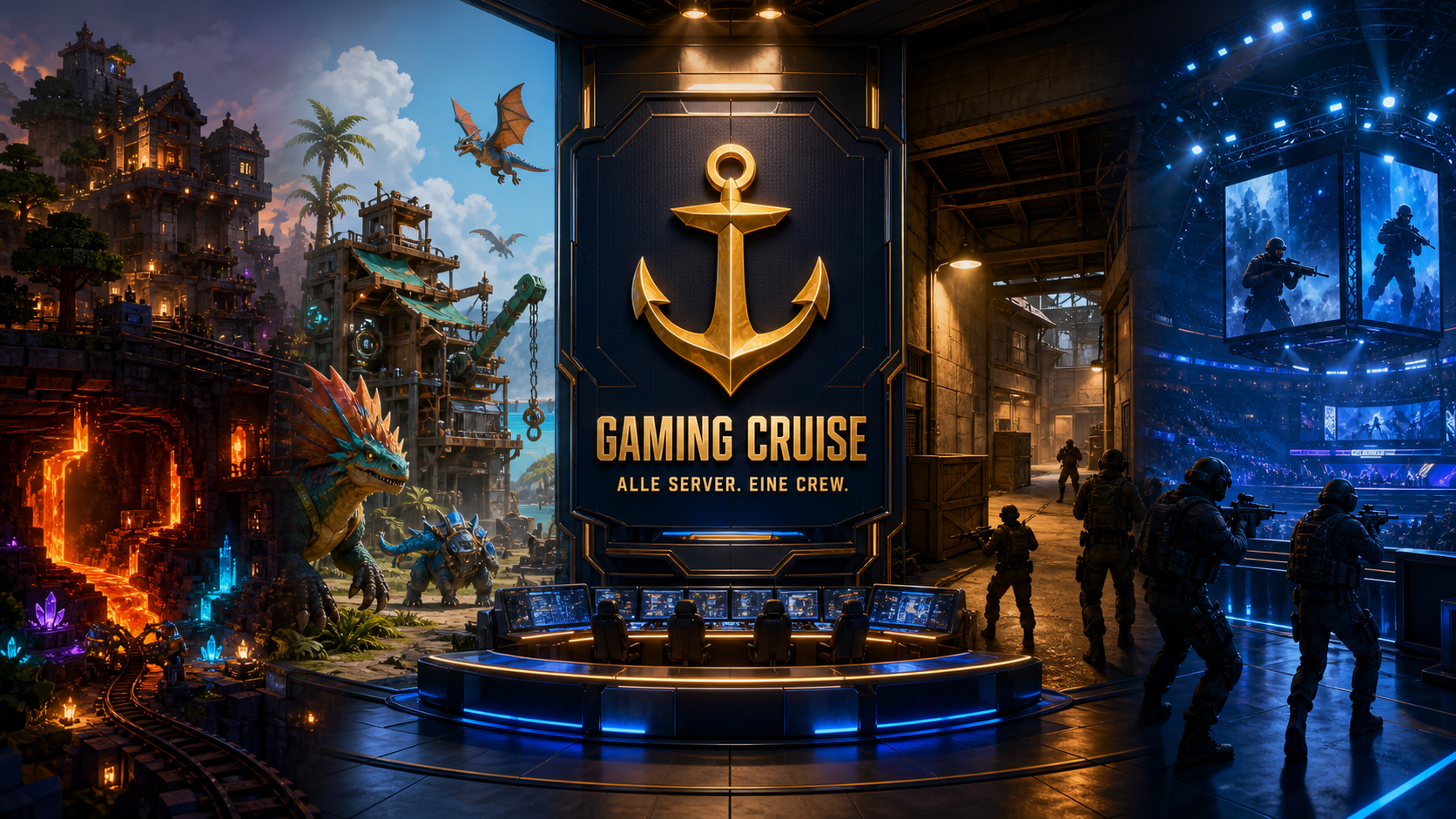 Gaming Cruise Server Control Deck